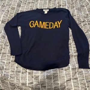 Rachel Zoe “Game Day” sweater 💙💛